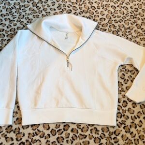 SPANX White Cowl Neck Sweater